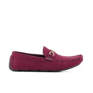 NEW AMALI men's ecker driving moccasins in burgundy